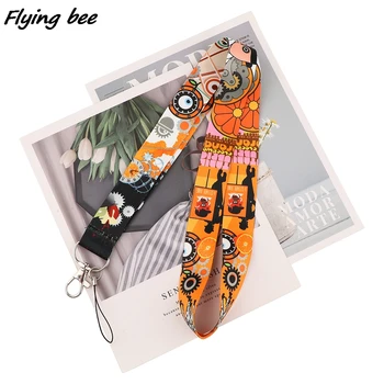 Flyingbee Paklena Naranča High-end privezak za ključeve, dar za dijete, prijatelja, učenika, telefon, USB-držač za бейджа, ogrlica X1746