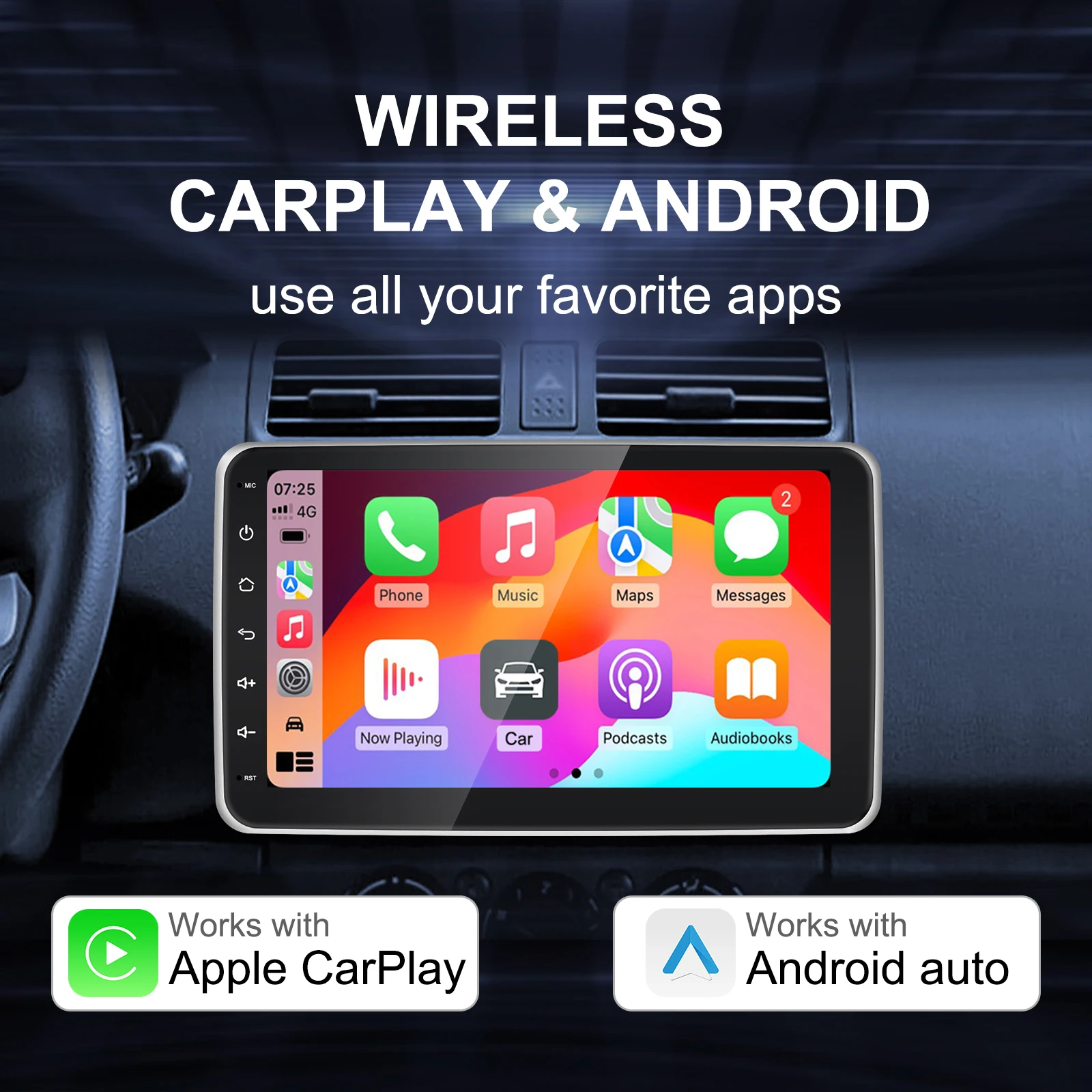 Android 10 autoradio Авторадио 2G + 32G One Din 10,1 inča, WIFI, GPS Navigacija Auto Media Player Podrška CarPlay i Android Auto